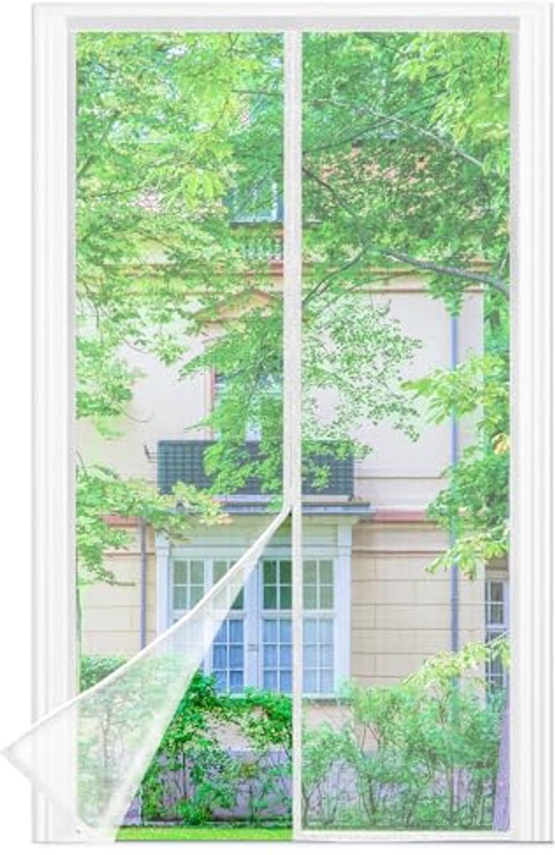 Magnetisch Vliegengaas voor Balkondeuren - Insectenbescherming Zonder Boren (110 x 210 cm)