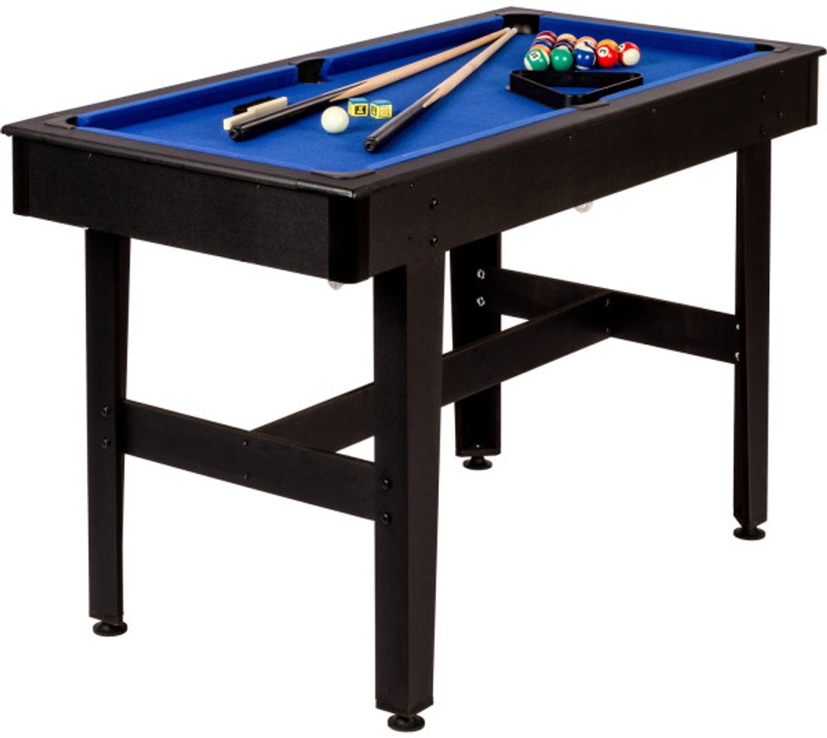 NORTH Bari Pooltafel Zwart/Blauw 4FT