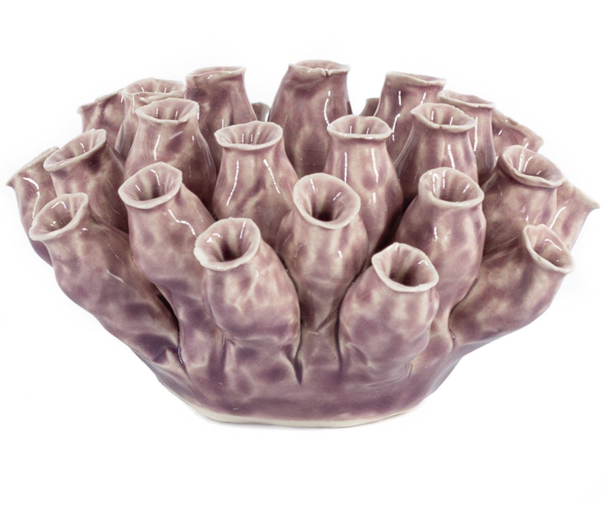 Homebound by Kolony Waxinehouder keramiek papaver lila Paars