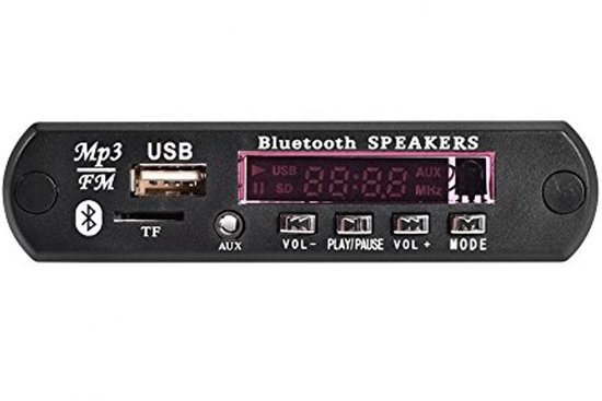 Draadloze Bluetooth Audio Module 12V MP3 WMA met TF USB Decoder Kaart Handsfree Auto Radio