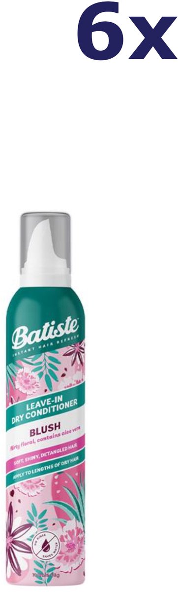 6x Batiste Leave-In Dry Conditioner 100ml Blush