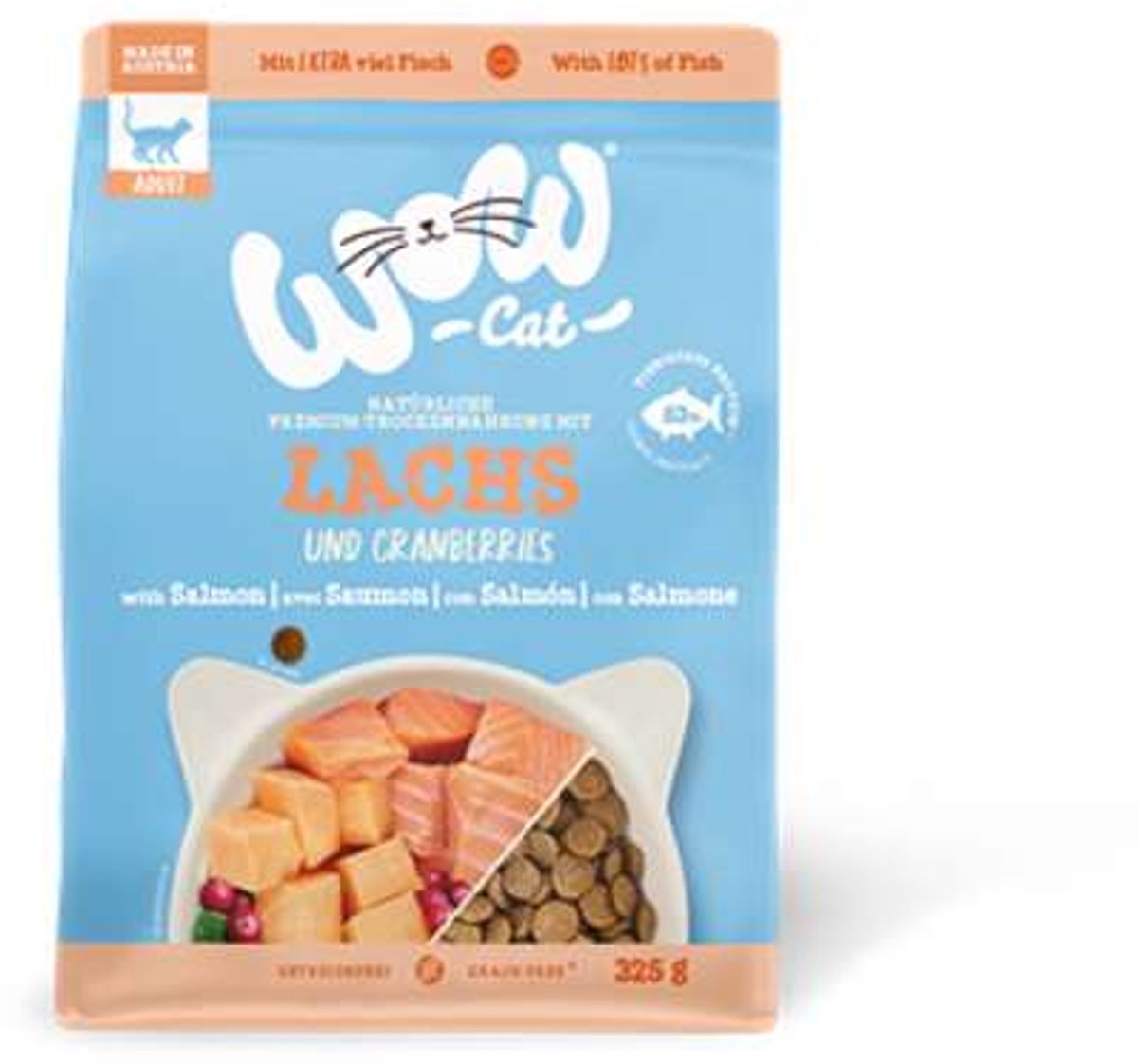 Wow WOW Cat - Trockenfutter Lachs | 325g