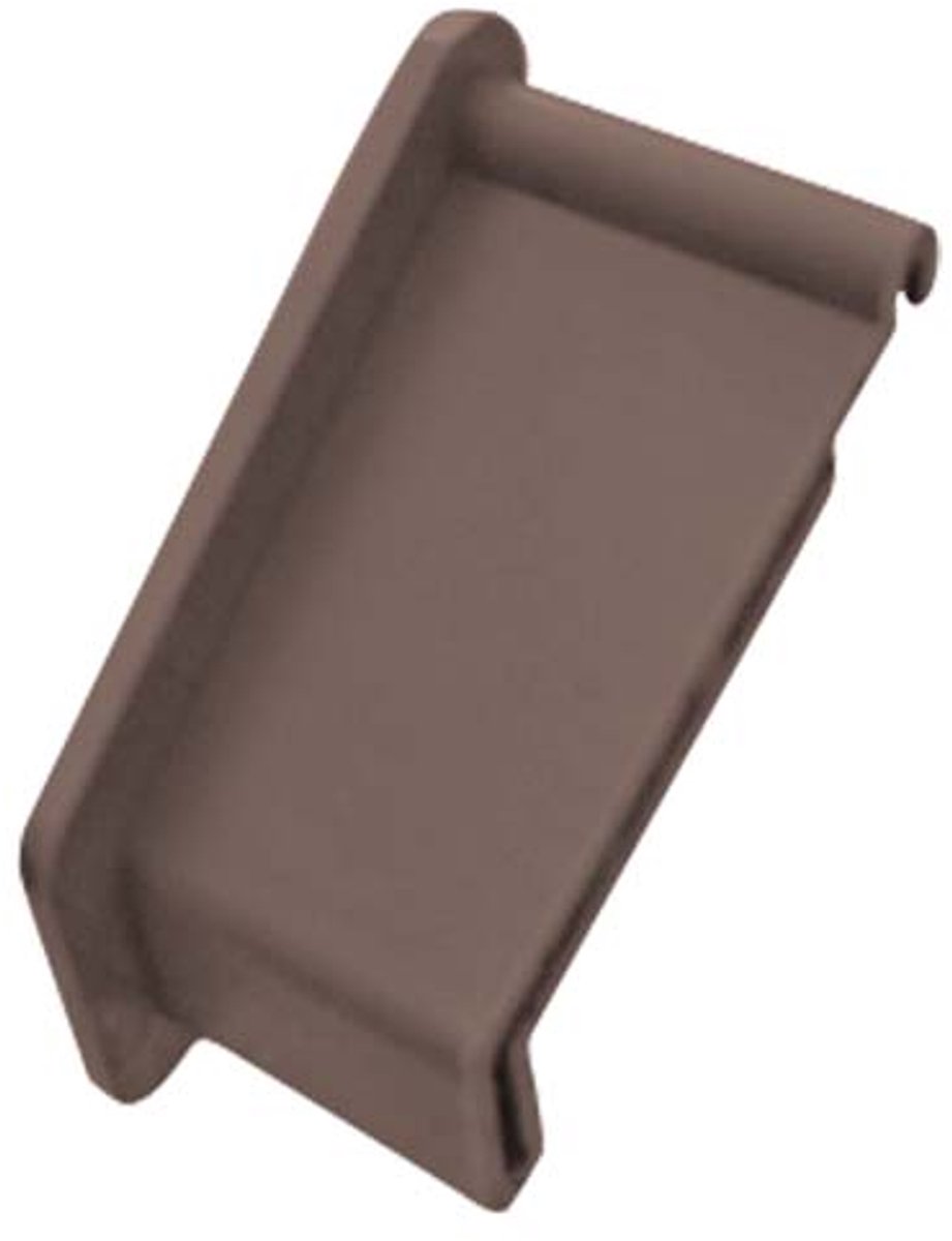 Renoplast® Muurdeflector Voor Dakgootprofiel K100 Bruin - Rechts + Links - Afwerking Van Terrassen En Balkons - Tegelvloeren Op Lijmmortel - Hoekprofiel Voor Waterafvoersystemen