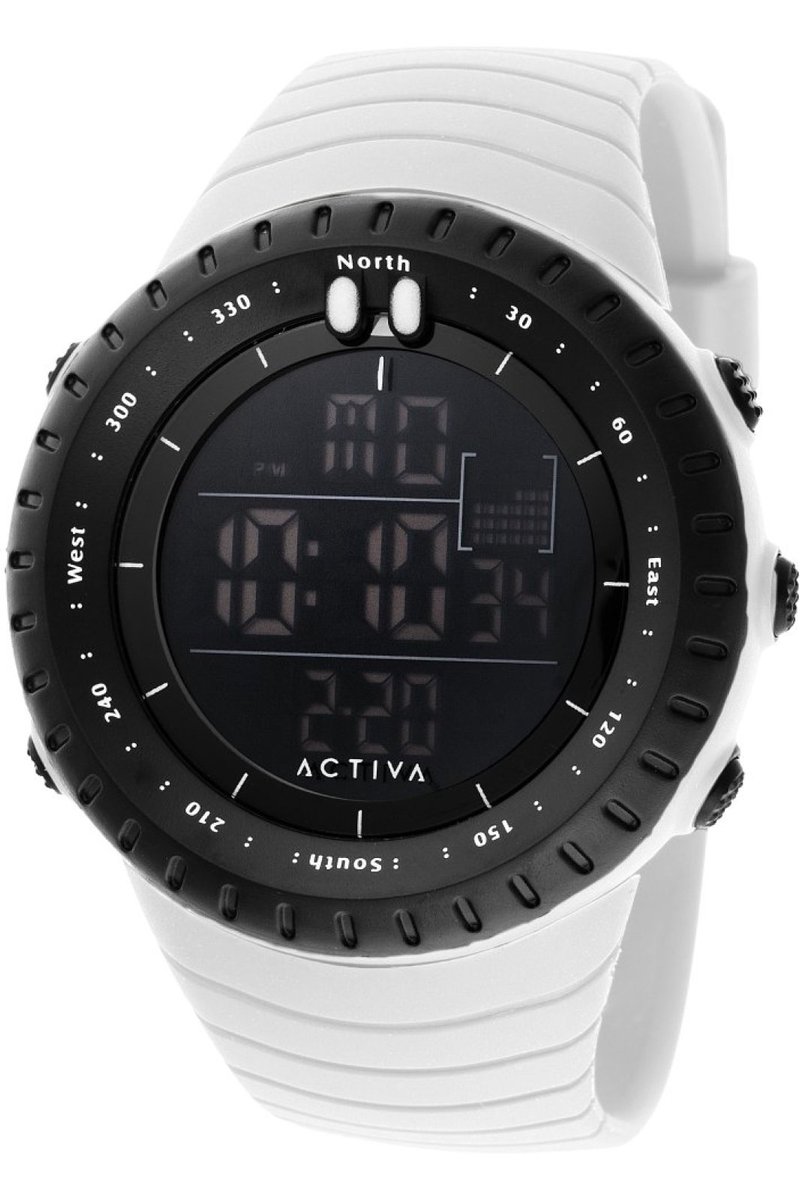 Activa x Invicta Digital ACW1237-004 Heren Horloge - Waterdicht - Digitaal - Quartz Uurwerk - Plastic met zwarte Wijzerplaat - 53mm