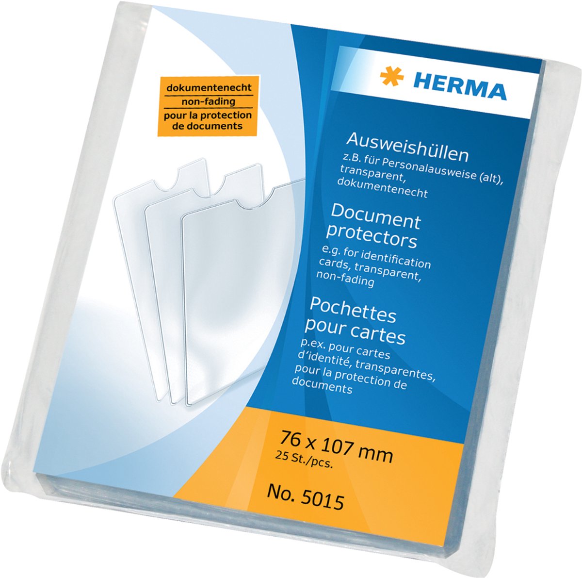HERMA 5010 Paspoorthoezen 63x90 mm  1st. transparant