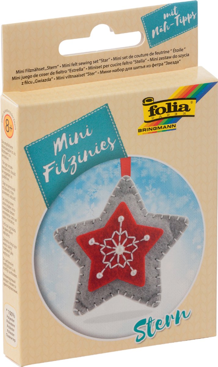 Vilt mini naaispeelset 'Viltsterretjes', 13-delig.
