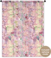 Wandkleed 90x120 cm - Wanddoek Multi - Zacht - Verf - Wandtapijt - Wandkleden