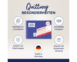 AVERY Zweckformulierenboek "Ontvangstbewijs met BTW", 4+1