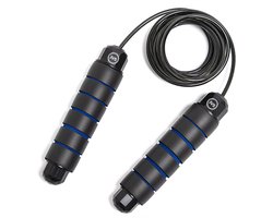 Springtouw - Professioneel - Verstelbaar 300cm - Dun & Flexibel 5mm Koord - Jump Rope - Speedrope - Duurzaam Fitness Touw - Conditie en Vetverbranding - Binnen & Buiten - Zwart