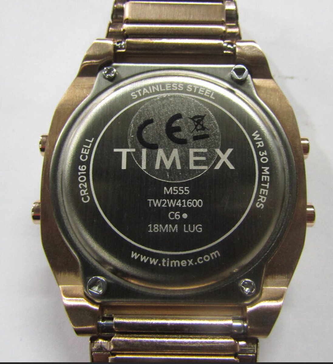Timex Timex 80 Digital Watch Roze Case: 100% Stainless Steel | Armband: 100% Stainless Steel 36 mm TW2W40800AJ, TW2W41600AJ