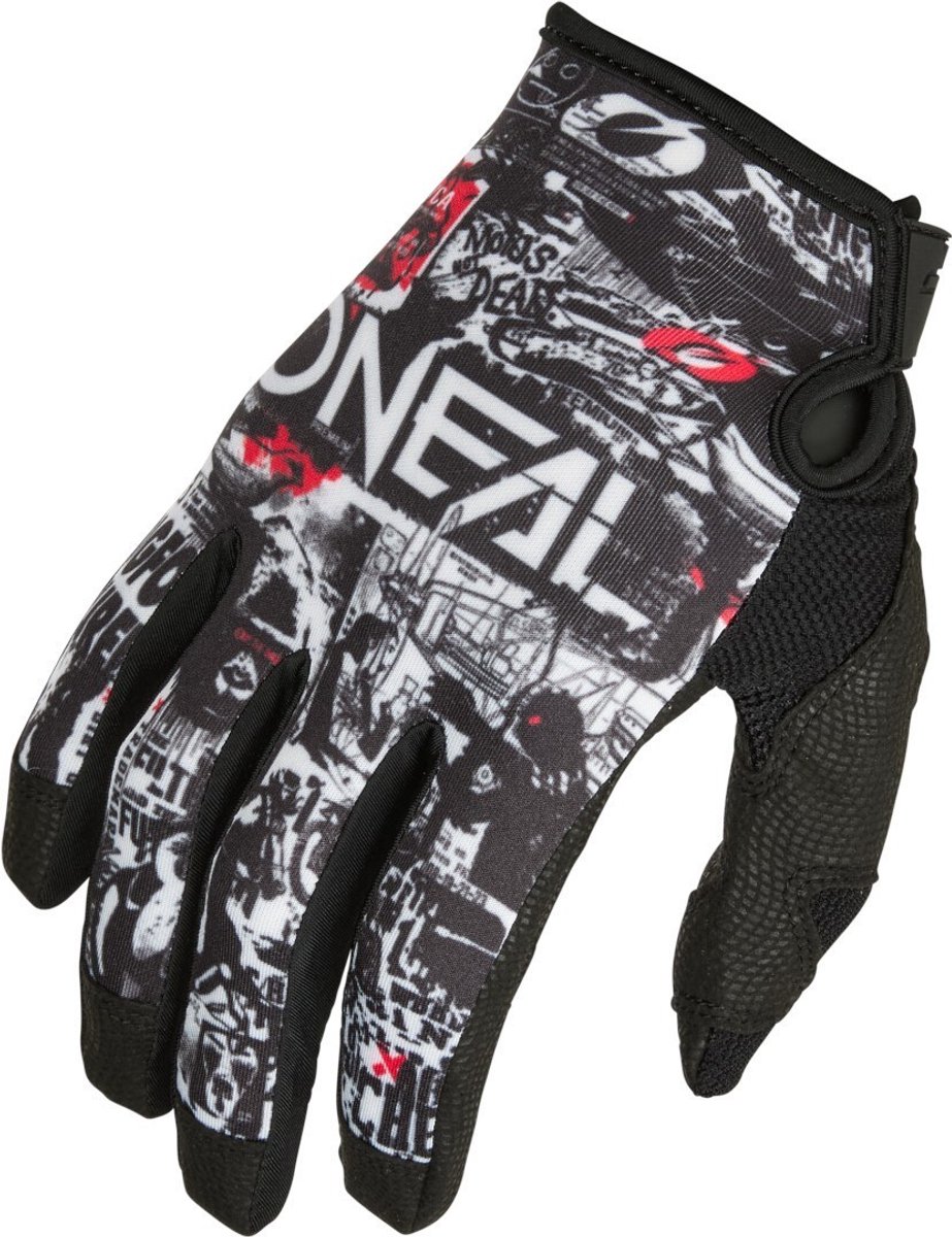 O'NEAL Mayhem Attack Zwart Wit Motorcross Handschoenen - Handschoen