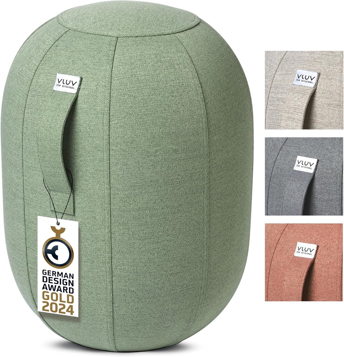 VLUV KAPSUL SOVA balanscapsule - ergonomische zitten - voor kantoor en thuis - Large - Pesto — cadeau in Wonen & Interieur - foto 3