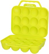 Plastic Eierdoos 12 Slots - Stapelbaar Met Deksel Voor Koelkast