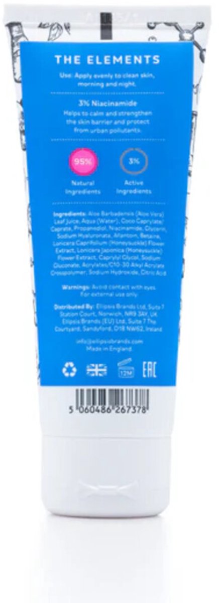 The Elements Clear Skin Oil Control Gel Moisturiser - 3 x 75 ml - Voordeelverpakking
