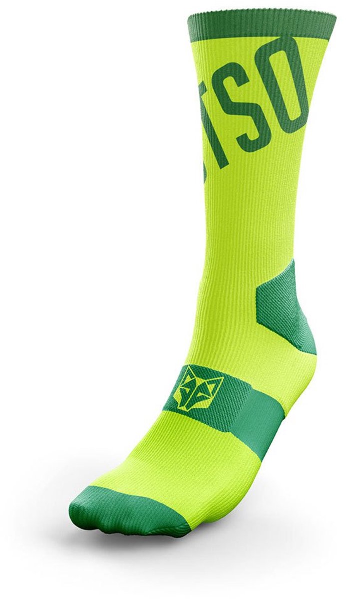 Otso High Cut Fluo Green Sokken Geel EU 35-39 Man,Vrouw