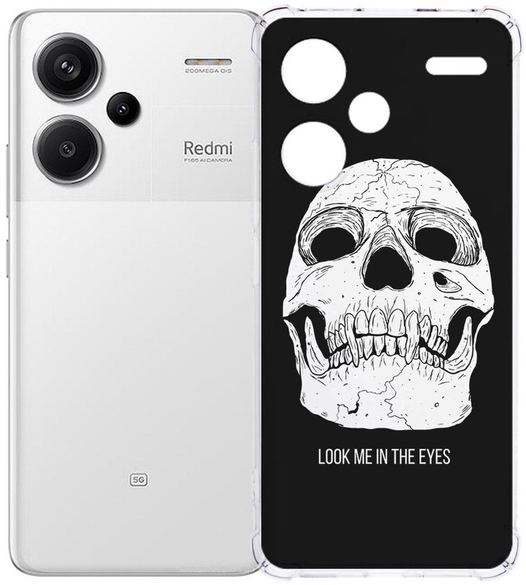 Xiaomi Redmi 13 Pro Plus Hoesje - Skull Eyes TPU Antishock