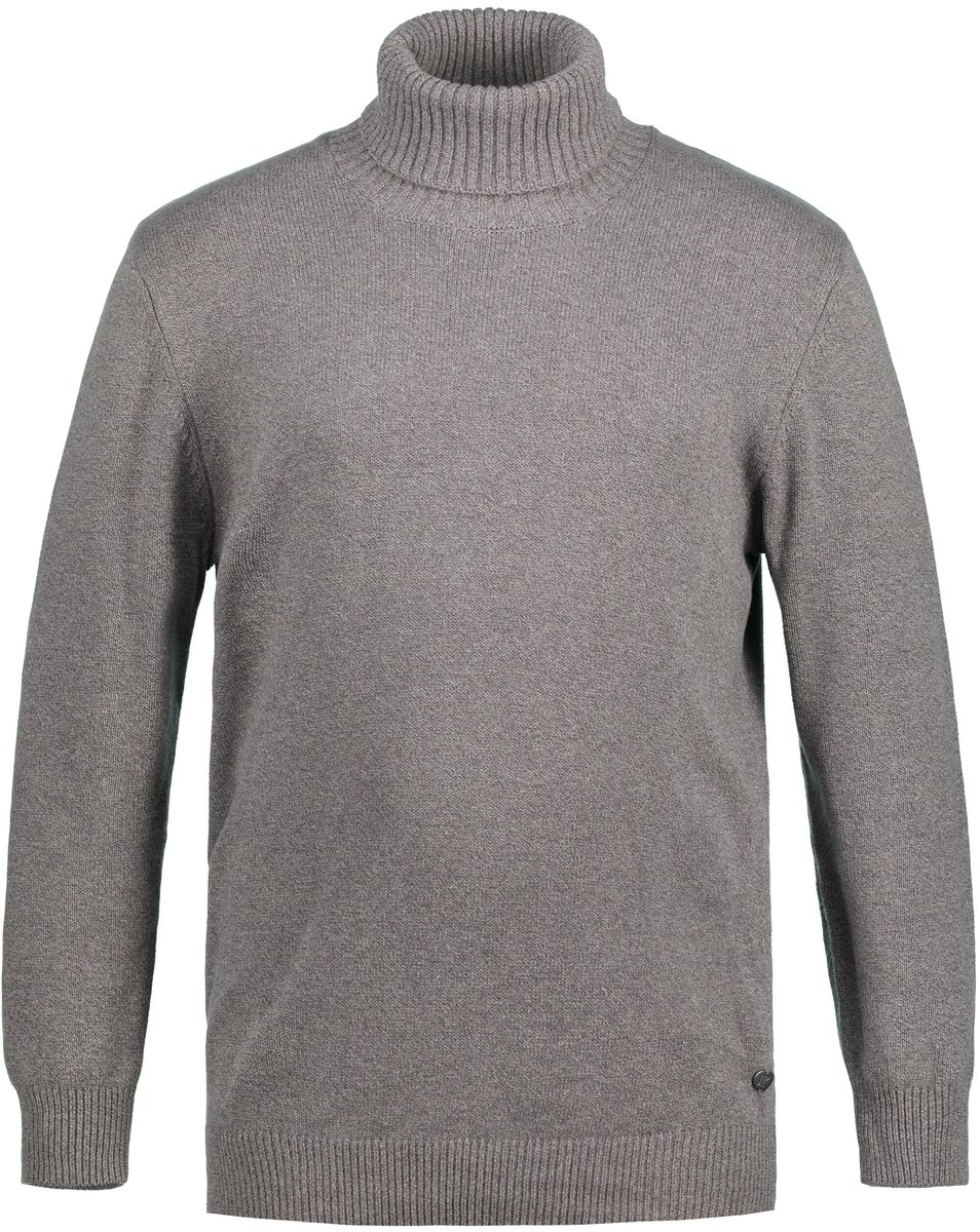 JP 1880 - Heren - Coltrui breigoed - Grijs melange - Maat 5XL