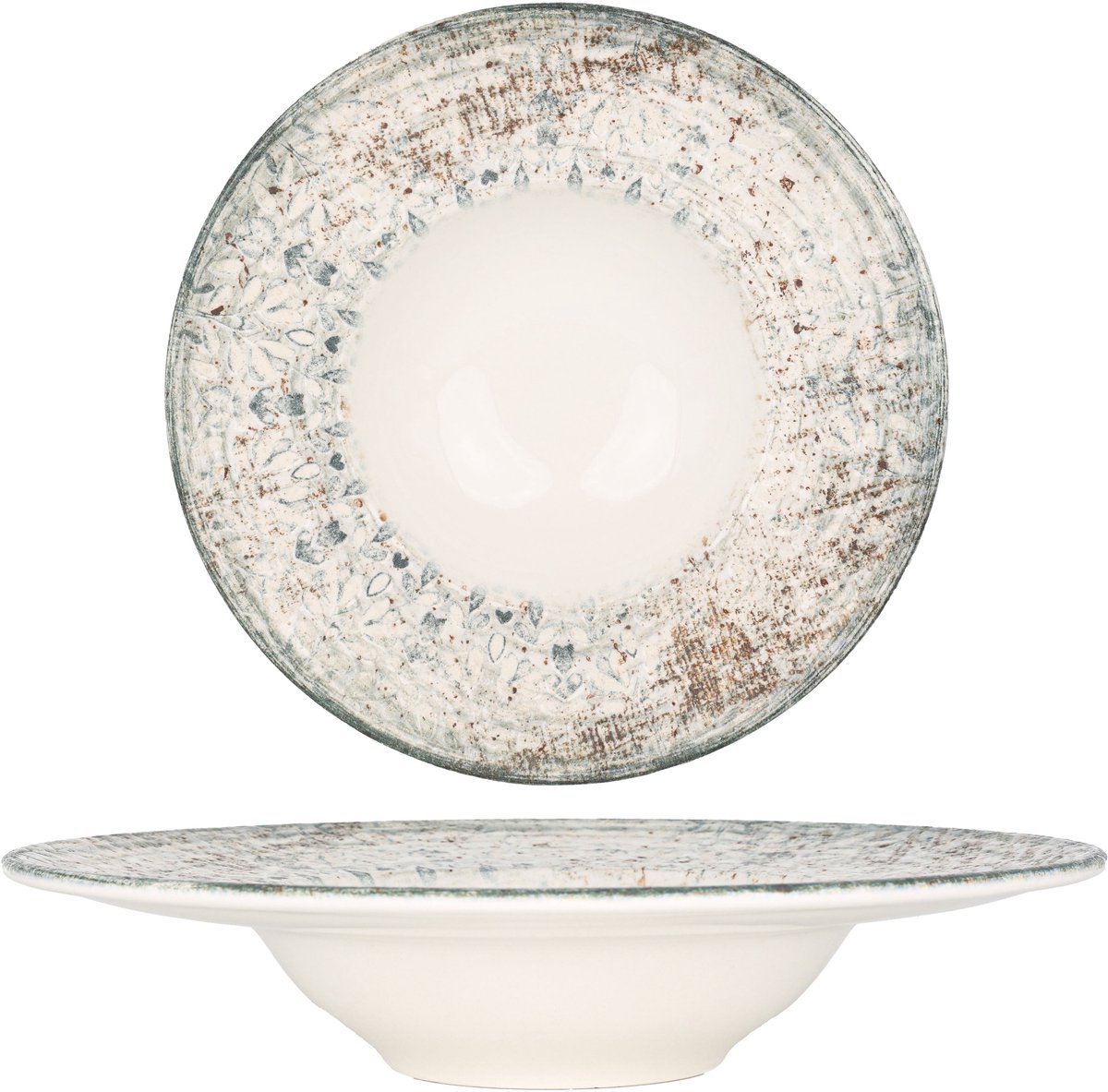 Rinart Pastabord - Fade - Porselein - 28 cm (400cc) - set van 2