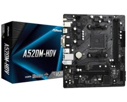 ASRock A520-HDV - Moederbord - mATX AM4 - DDR4