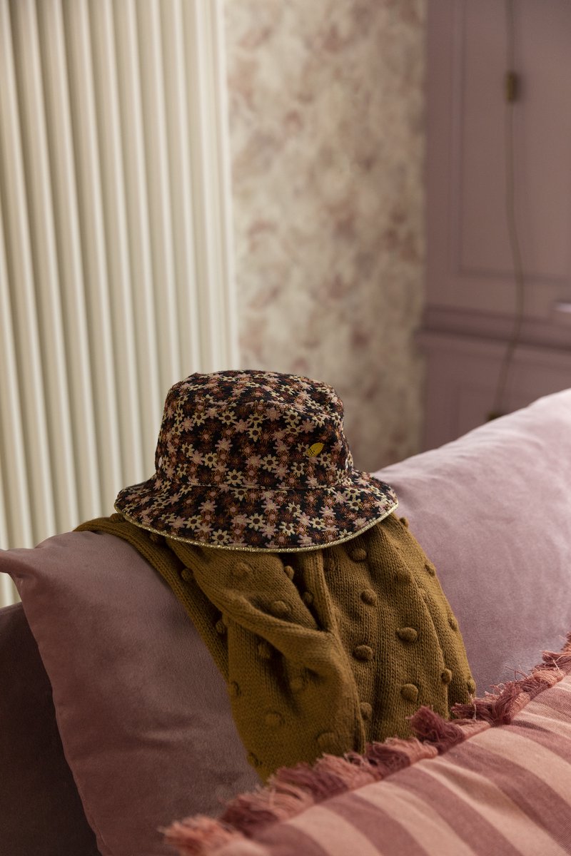 Sticky Lemon - bucket hat - bloemenveld roze