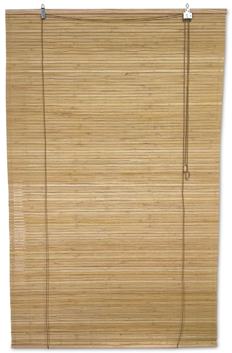 Eviro Bamboe – Bamboe rolgordijn Freddy – Naturel – 80x160 cm – Natuurlijk & stijlvol raamdecoratie – Lichtdoorlatende zonwering – Eenvoudige & snelle montage