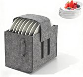 Camper Bordenhouder Voor 8 Borden - 27x20x18 Caravan Organiser Opberger Keuken