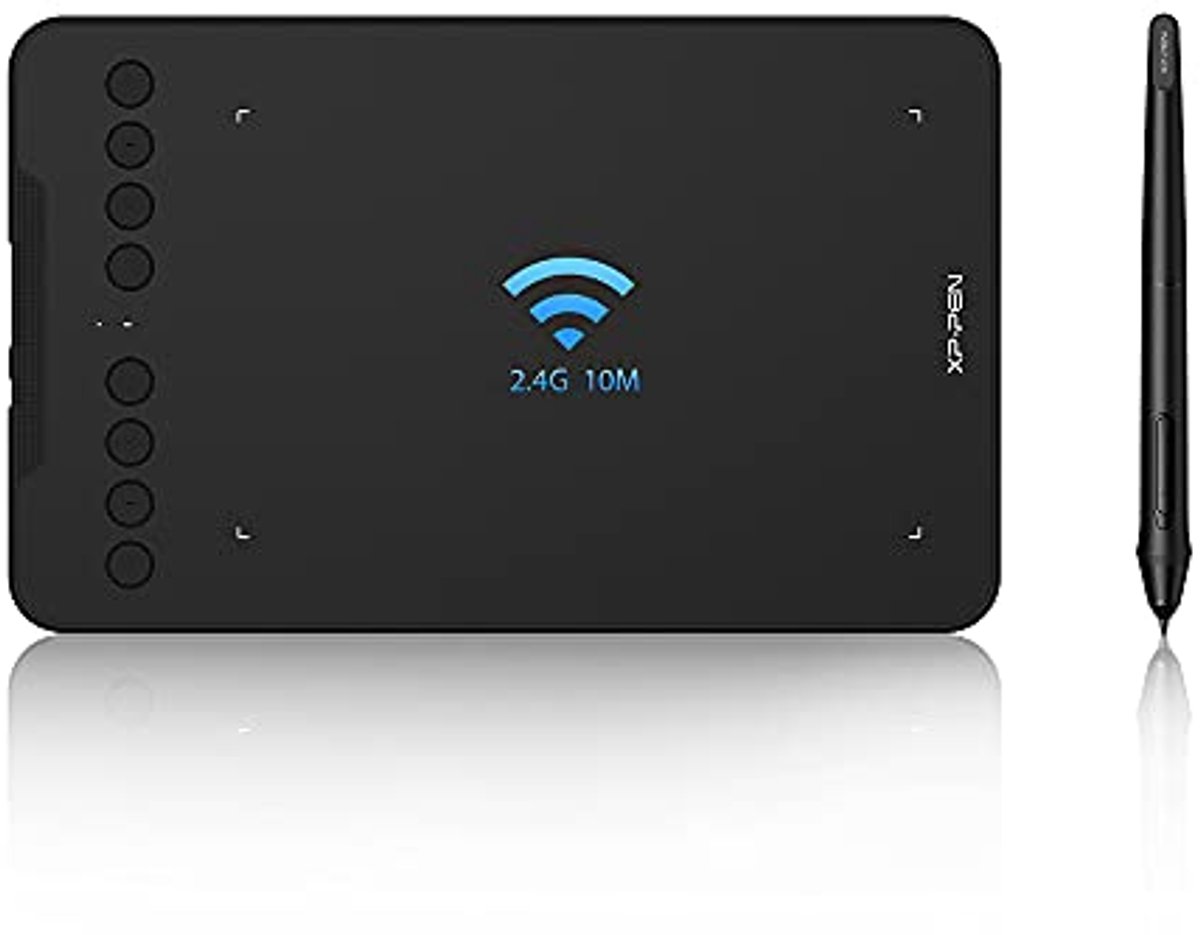Draadloos Tekentablet 2,4G met 60° Kanteling voor Android, Windows, Mac en Chromebook