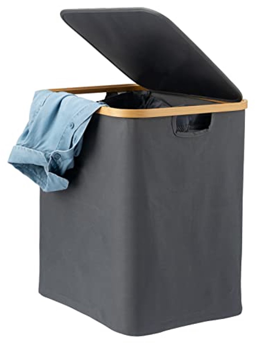 Wasverzamelaar met uitneembare waszak en deksel - 60 liter