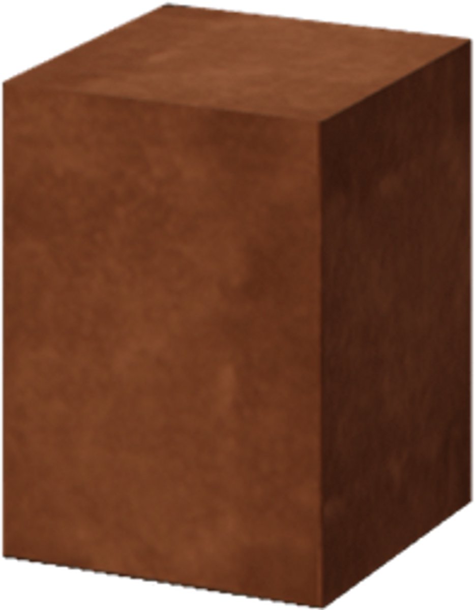 Cortenstaal sokkel - Ohio - 30 x 30 x 40 cm - MySteel
