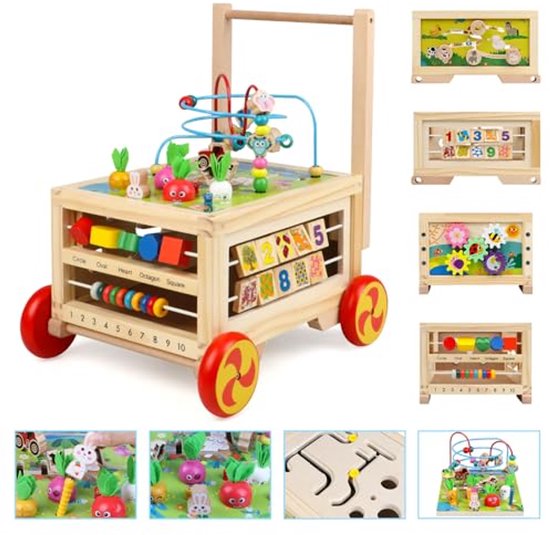 Educatieve Activiteitenkubus voor Baby en Peuter - 6-in-1 Sensorisch S