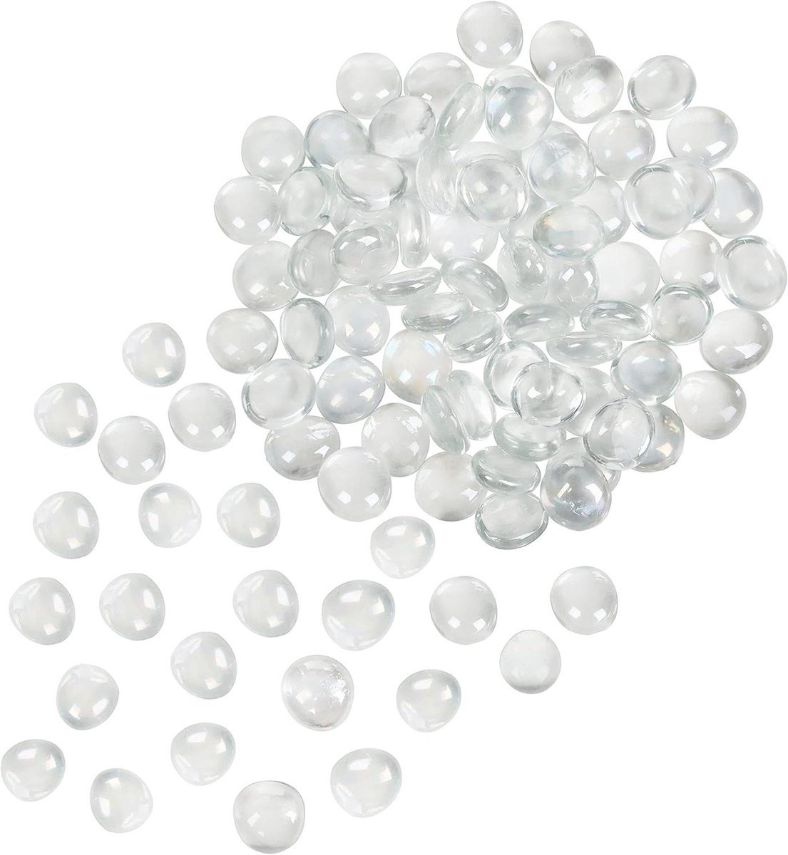 Orivio - Decoratieve glazen kiezelsteentjes 2,25 kg voor tafelbedekking huwelijk/feest en aquarium.