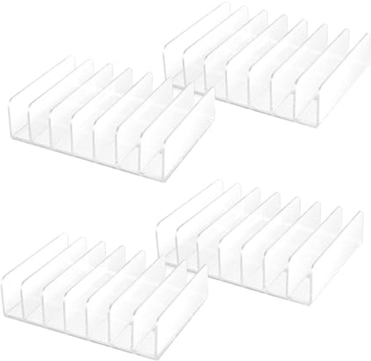 Doorzichtige CD-standaard - 4 Stuks Acryl CD Organizer en Archiveringssysteem