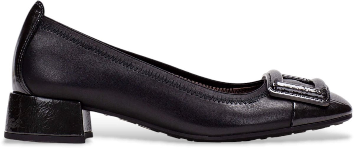 Hispanitas Zwarte leren schoenen