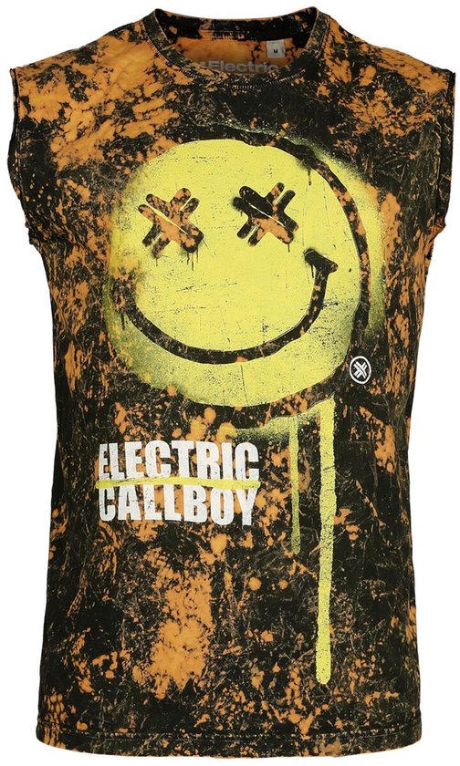 Débardeur homme Electric Callboy Spray Smile - Noir - L