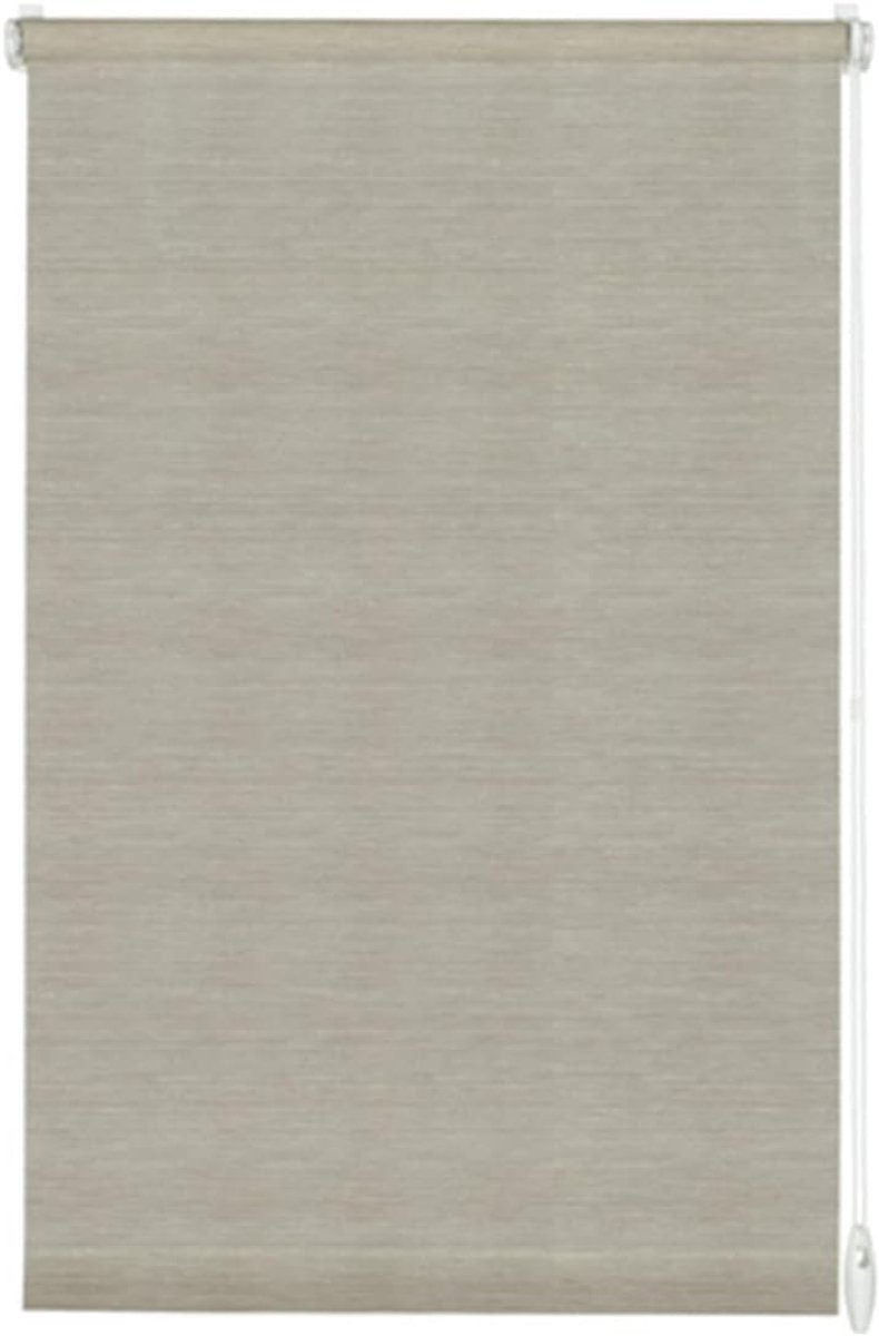 Yoursol EasyFix rolgordijn naturel in grijs, 100 x 150 cm, rolgordijn zonder boren, Klemmfix rolgordijn semi-transparant en lichtdoorlatend
