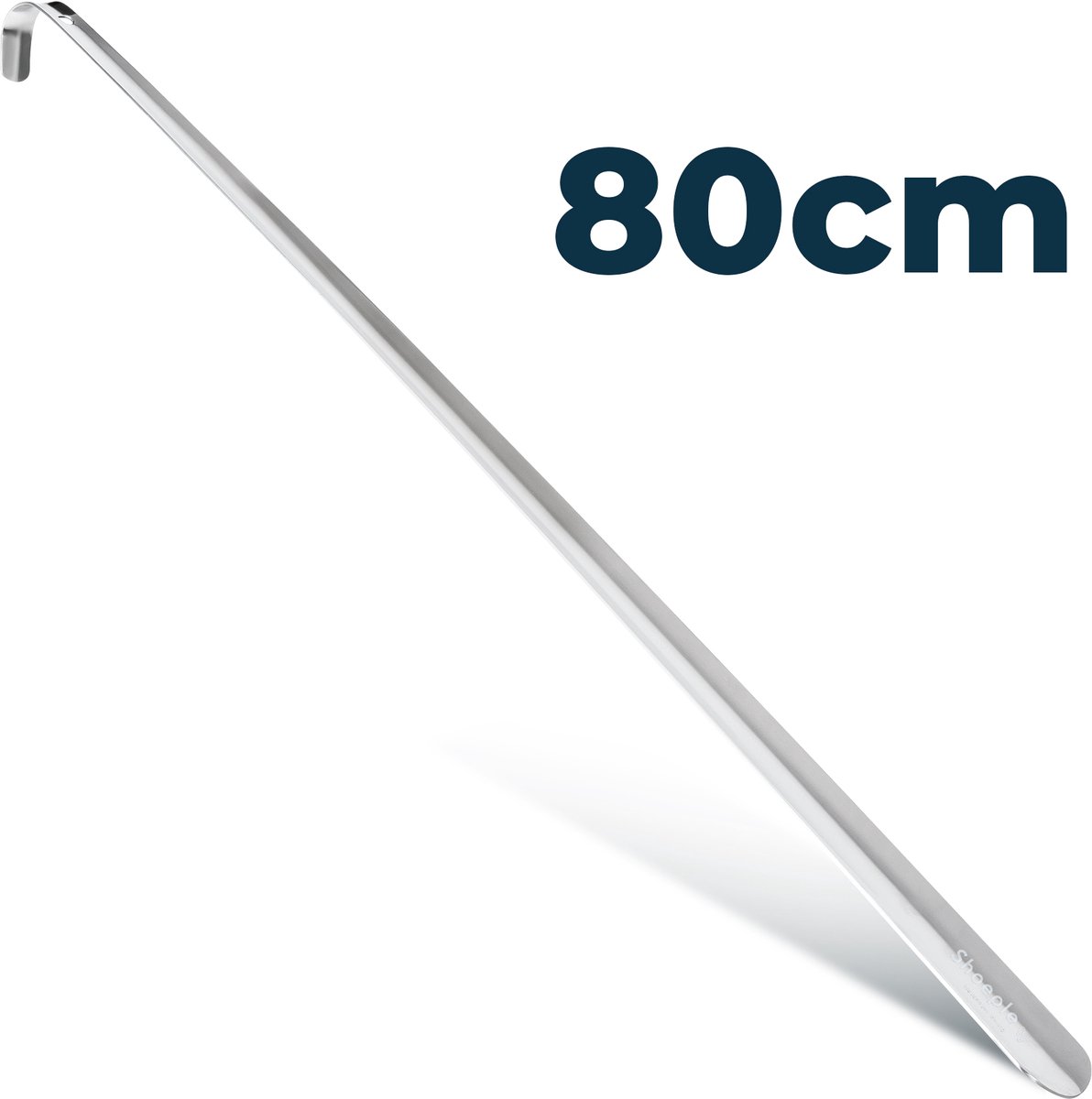 Shoeple Schoenlepel - 80cm Lang - RVS Duurzaam en extra sterk - Zilver