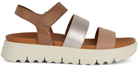 Geox Xan2.1s Sandales pour femmes Beige, Or EU 39 Femme