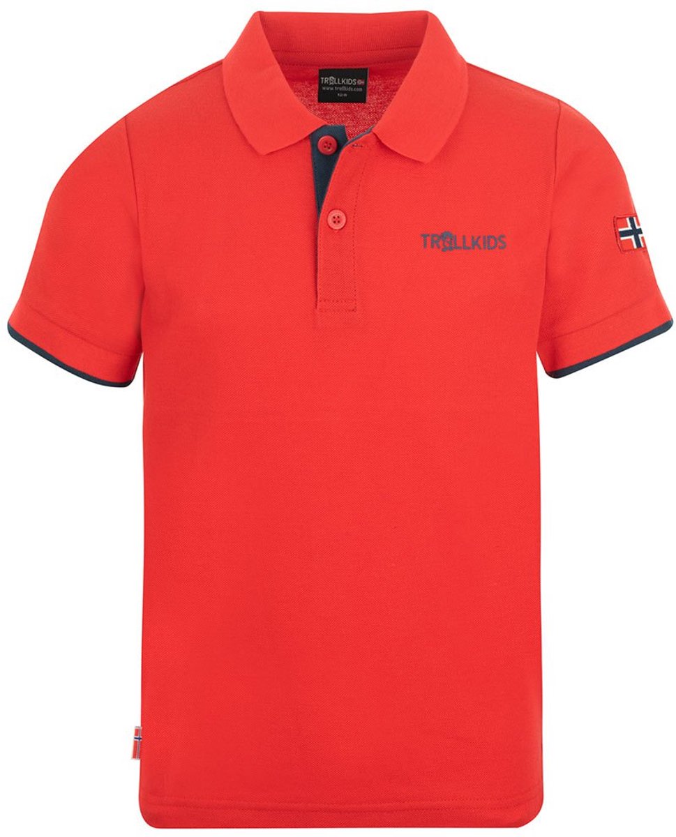Trollkids Bergen Xt Korte Mouw Poloshirt Oranje 98 cm Kinderen