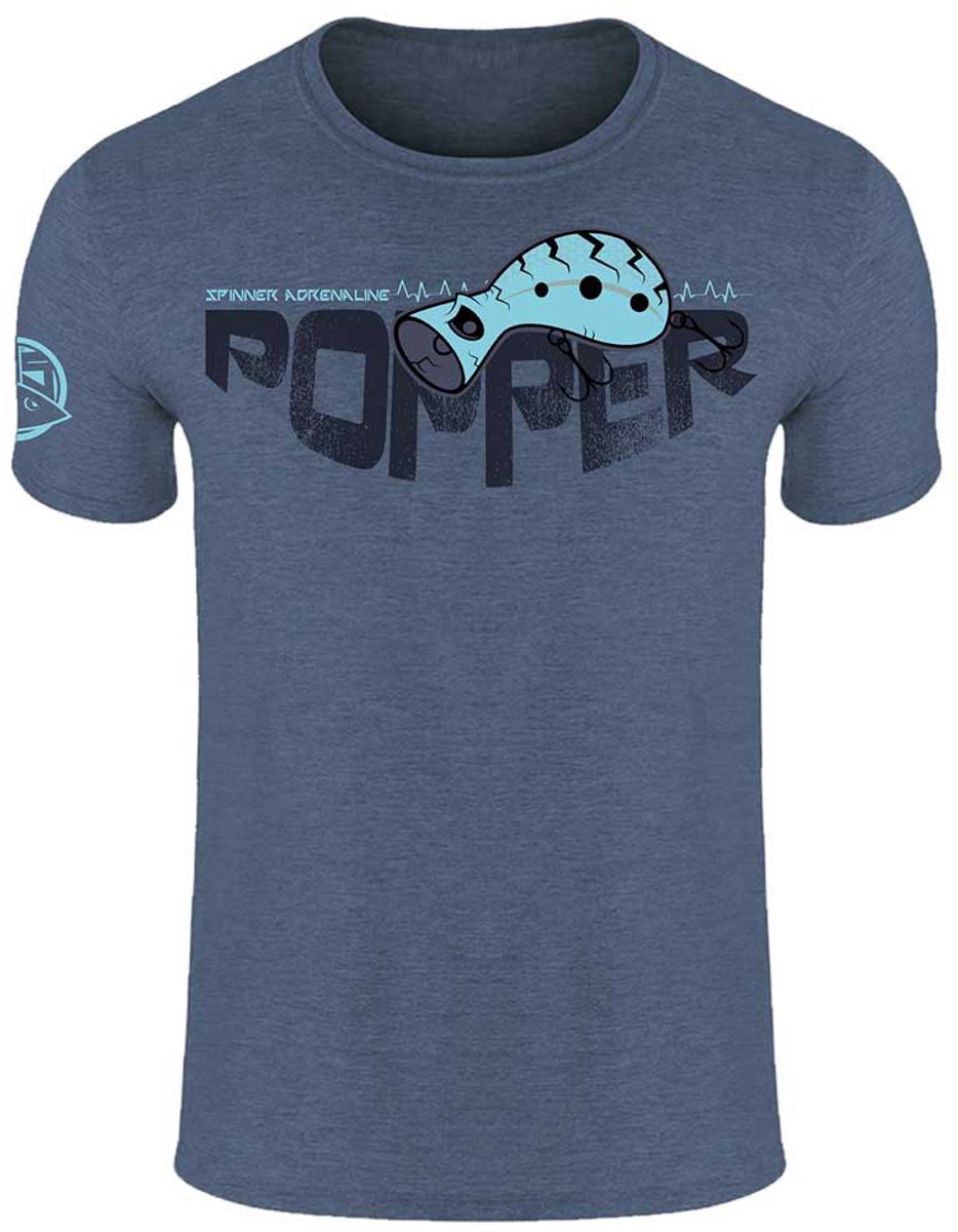 Hotspot Design Popper T-shirt Met Korte Mouwen Blauw M Man