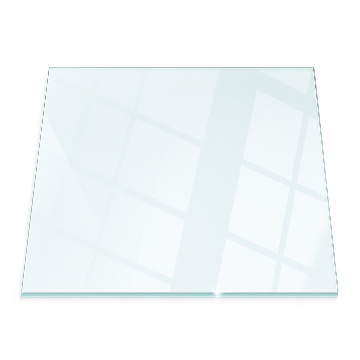 Wallfluent Transparant Kachel Vloerplaat - Vierkant Vloerplaat Voor Houtkachel - 60x60 cm - Vierkant - Plaat Voor Onder Kachel