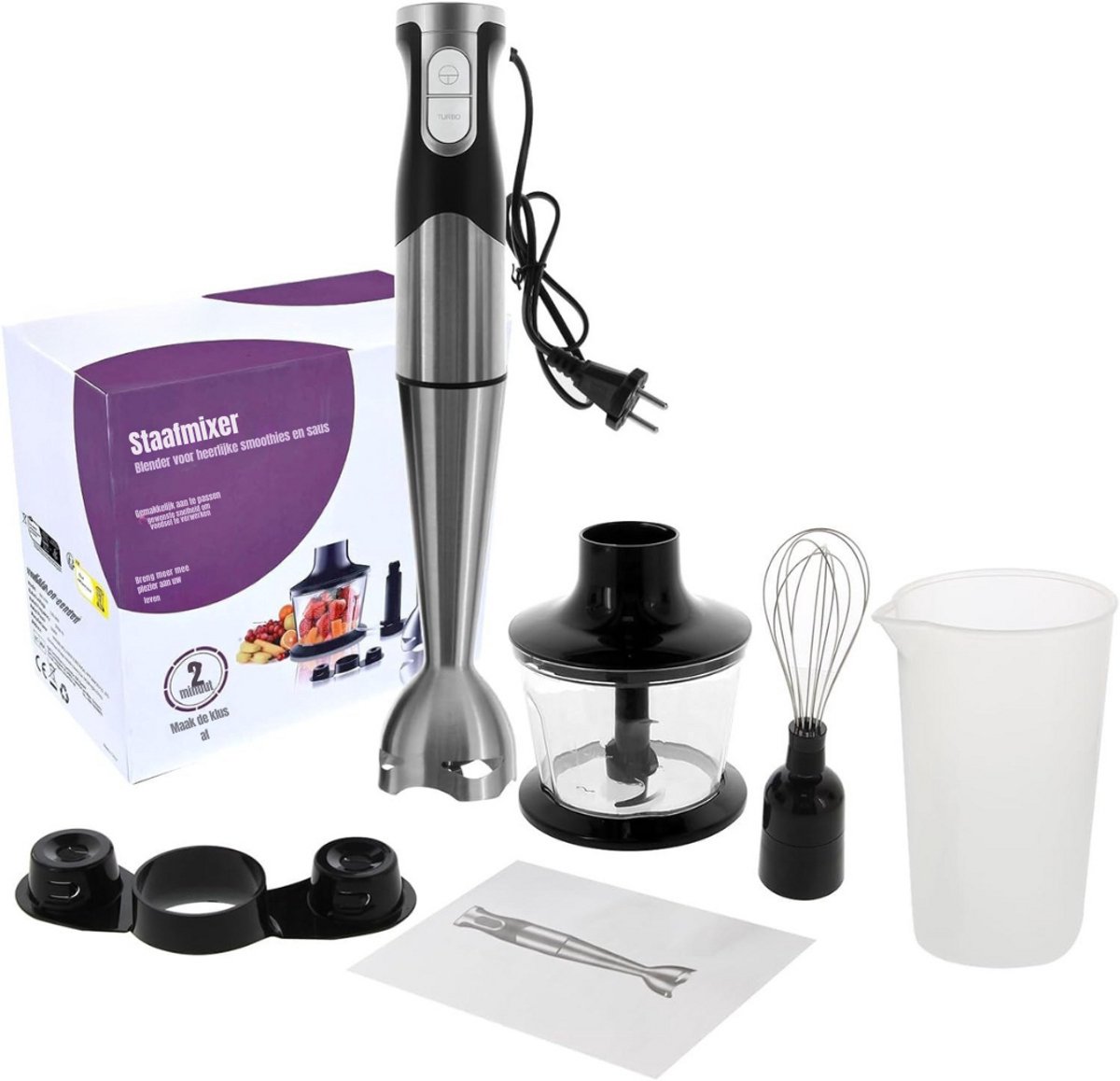 SCH® Mixer staafmixer - Mixer - Mixer handmixer - Zwart - ‎25cm x 23cm x 14 cm