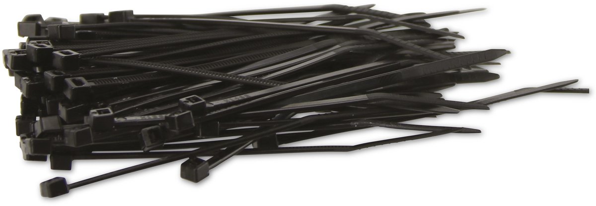 KSS Kabelbinders-set polyamide 6.6, zwart, 80x2,5, UV-bestendig, 100 stuks