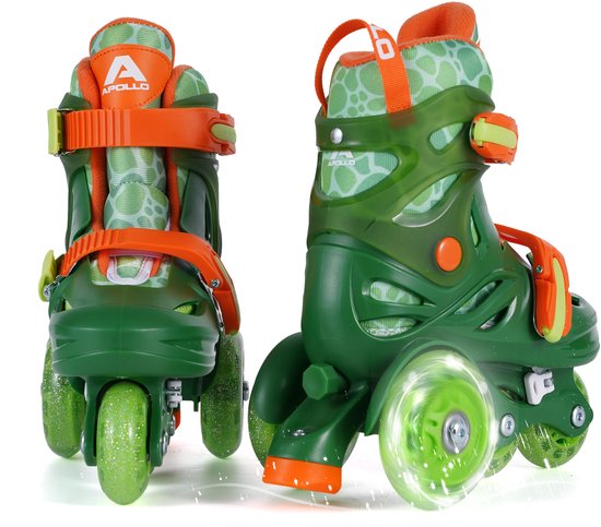 Apollo Kids My 1st Skates Adjustable - Patins à roulettes réglables pour enfants, taille 26-30, patins à roulettes pour filles et garçons, idéal pour les débutants, patins à roulettes d'entraînement avec double frein