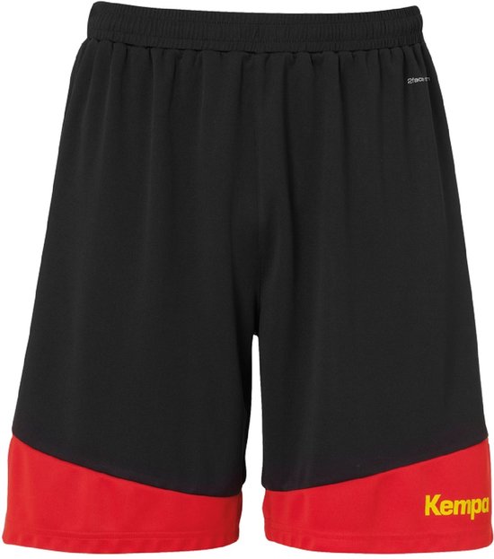Foto: Kempa emotion 2 0 short heren sportbroeken zwart rood mannen