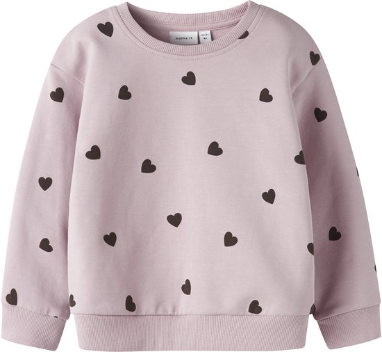 NAME IT - NMFNEHEART NREG SWEAT BRU - Meisjes - Sweaters