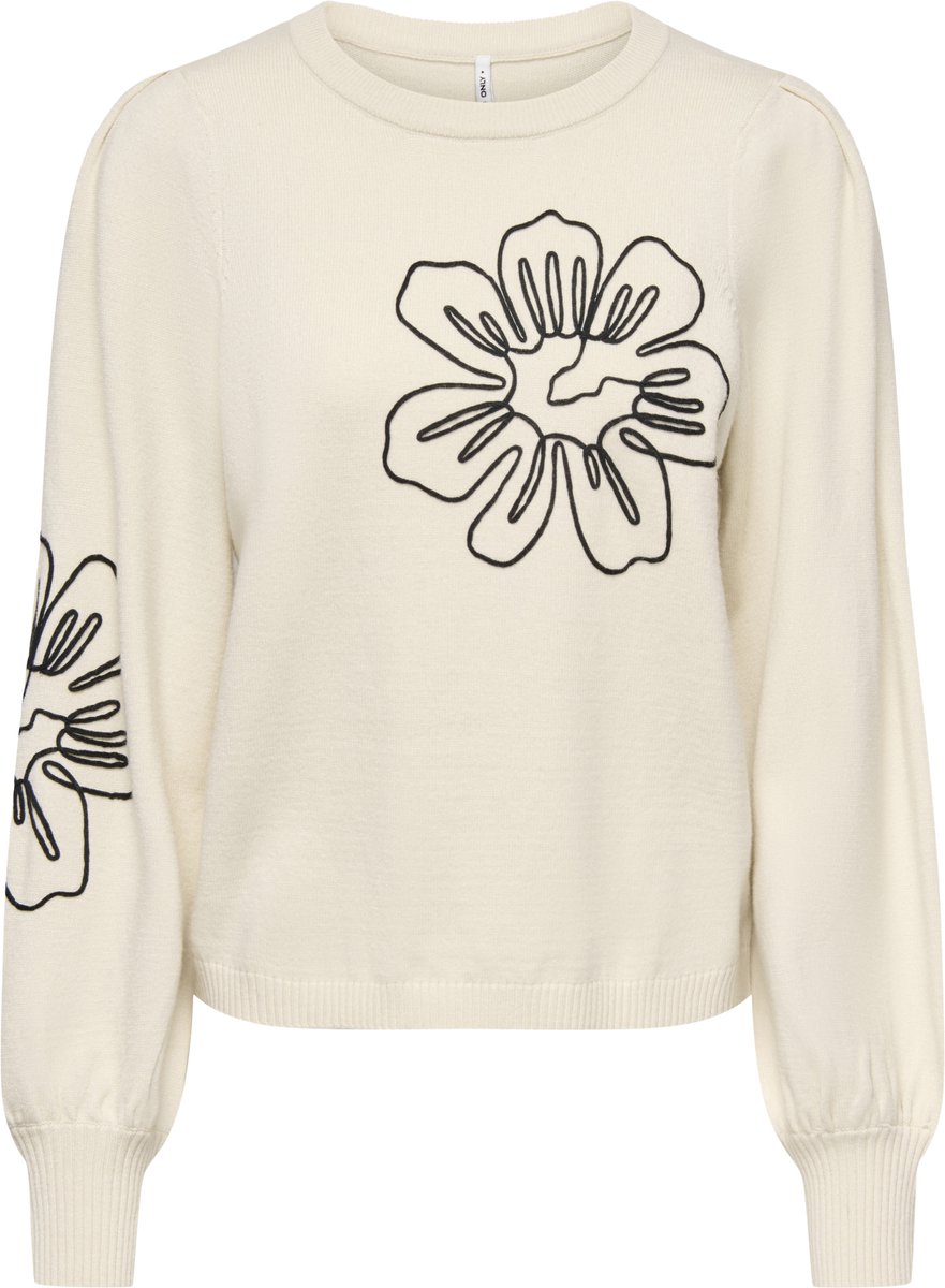 Zwarte GUESS T-shirt SS CN AJOUR LACE TEE