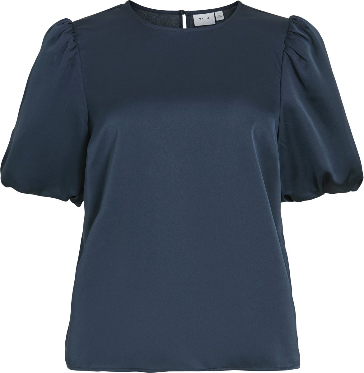 VILA - VIELLETTE 2/4 SATIN PUFF TOP - NOOS - Dames - Blouses