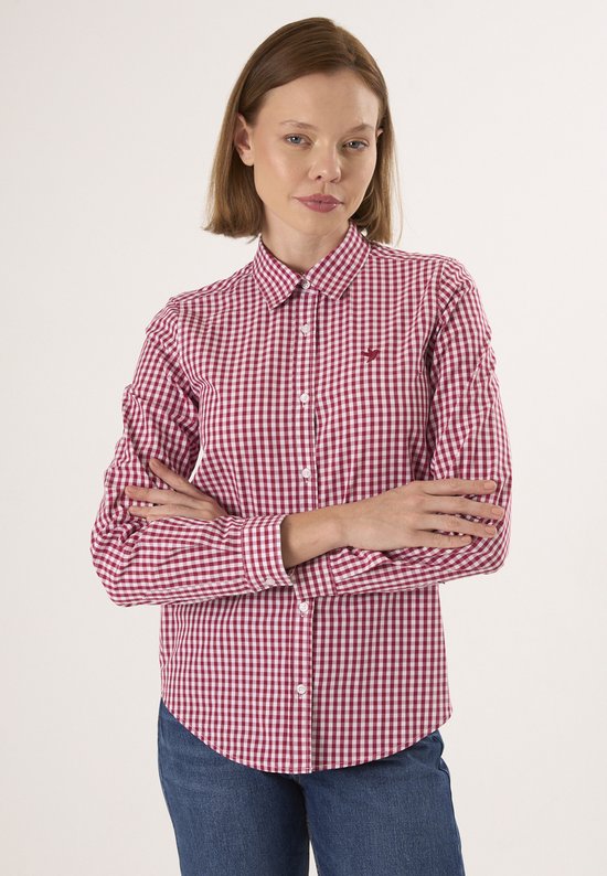 Chemise à carreaux Felix Hardy - Chemises - 100 % Katoen femme Bordeaux - M
