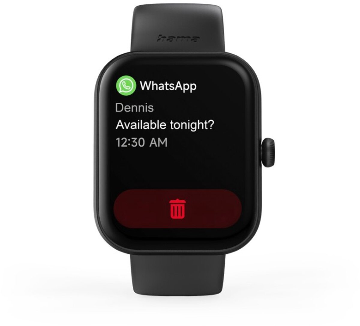 Hama Smartwatch 5000 Telefoonfunctie Slaapanalyse Waterdicht 1.65 Inch Zwart