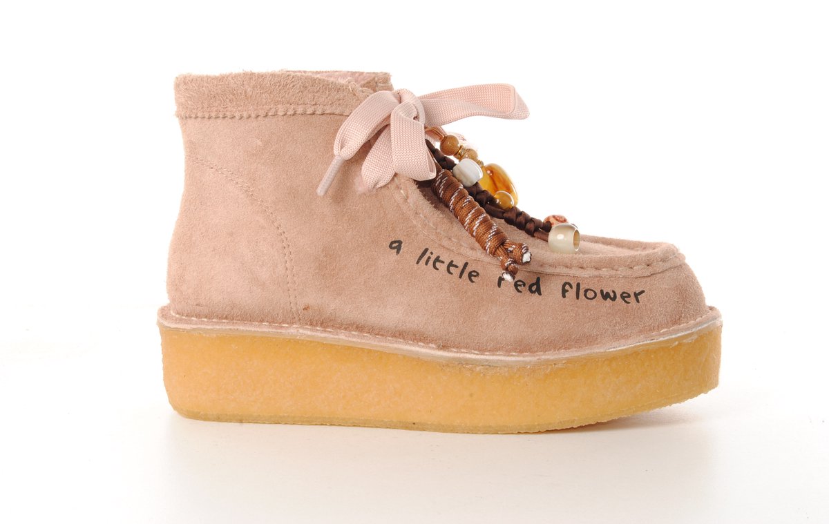 NAN-KU dames boot Likeme suède roze